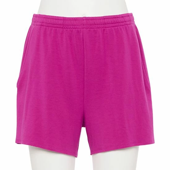 Women's Tek Gear® French Terry Raw-Hem Shorts Natural Scallop - Image 7