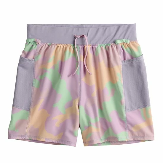 Girls 7-16 Tek Gear® Adaptive Woven Running Shorts Daydream Purple