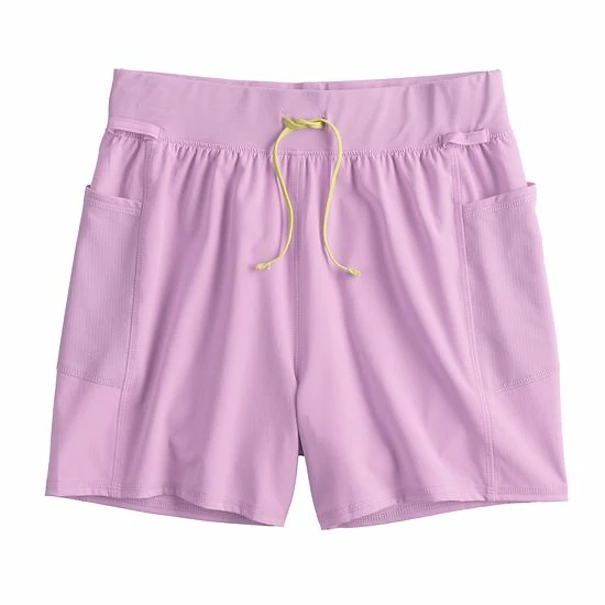 Girls 7-16 Tek Gear® Adaptive Woven Running Shorts Daydream Purple - Image 6