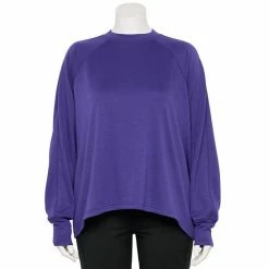 Plus Size Tek Gear® Stretch Fleece Mockneck Sweatshirt Hammock