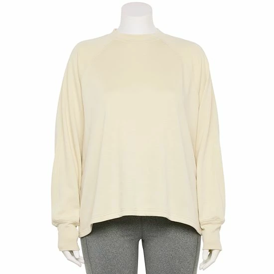 Plus Size Tek Gear® Stretch Fleece Mockneck Sweatshirt Hammock - Image 4