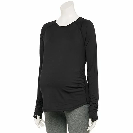 Women's Tek Gear® Materinity Tee Black - Image 5