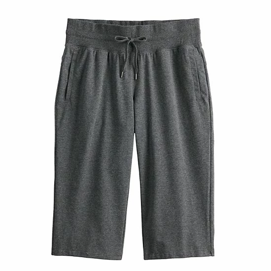 Women's Tek Gear® Essential Workout Skimmer Capris Black - Image 3