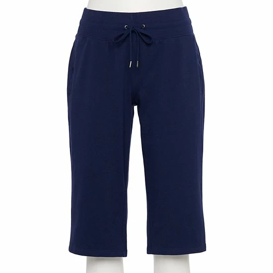 Women's Tek Gear® Essential Workout Skimmer Capris Black - Image 5