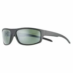 Men's Tek Gear® Black Framed Comfort Fit Polarized Wrap-Around Sunglasses