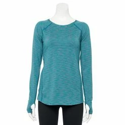 Women's Tek Gear® Core Performance Long-Sleeve Tee Mango Smoothie