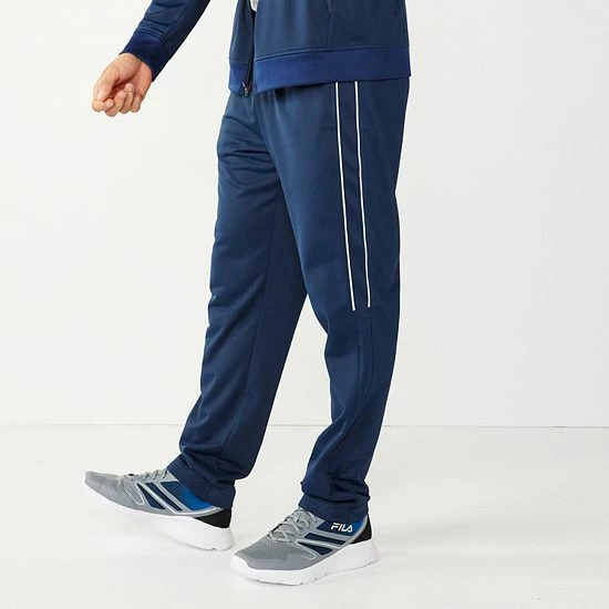 Men's Tek Gear® Tricot Pants - Dress Blues White 1 Men's Tek Gear® Tricot Pants - Dress Blues White