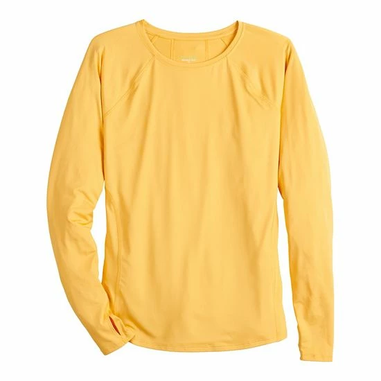Women's Tek Gear® Core Performance Long-Sleeve Tee Mango Smoothie - Image 3