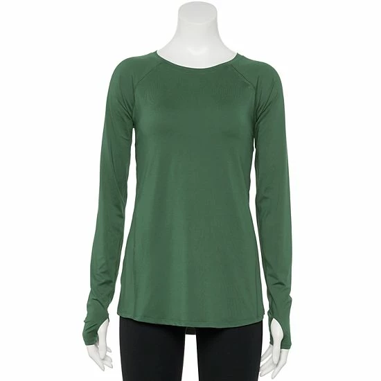 Women's Tek Gear® Core Performance Long-Sleeve Tee Mango Smoothie - Image 5