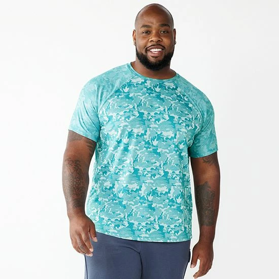 Big & Tall Tek Gear® Printed Jacquard Tee Pine Orchard - Image 2