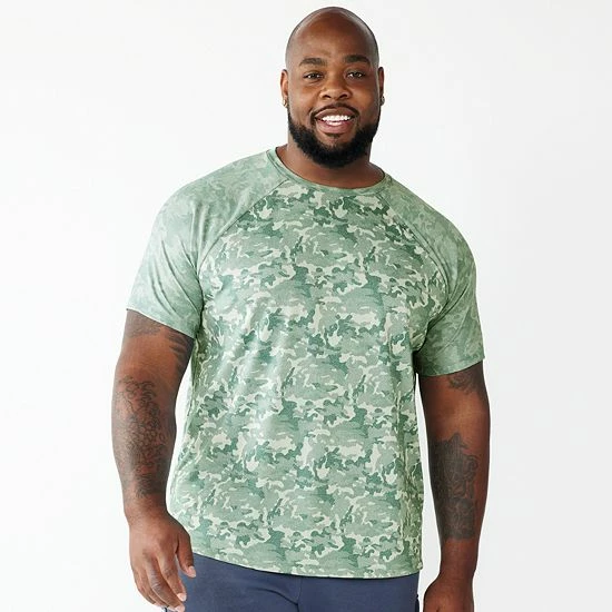 Big & Tall Tek Gear® Printed Jacquard Tee Pine Orchard - Image 3
