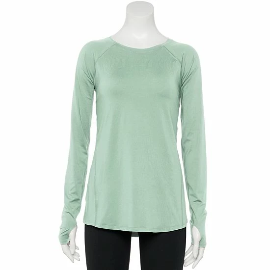 Women's Tek Gear® Core Performance Long-Sleeve Tee Mango Smoothie - Image 10