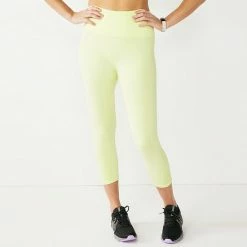 Women's Tek Gear® Seamless Capri Leggings Green Romantica