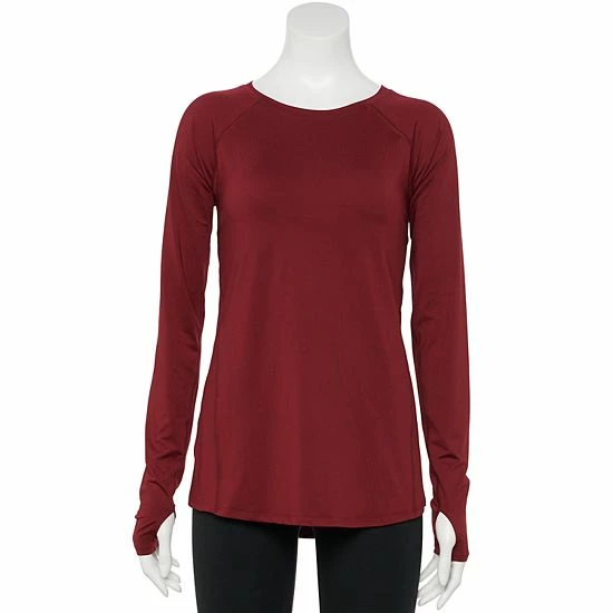 Women's Tek Gear® Core Performance Long-Sleeve Tee Mango Smoothie - Image 12