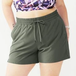 Plus Size Tek Gear® Woven Shorts Charcoal