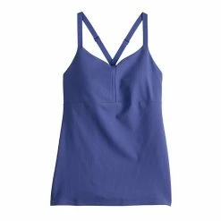 Women's Tek Gear® Ribbed Crisscross Tank Finley Blue -Tek Gear Shop unnamed file 5887