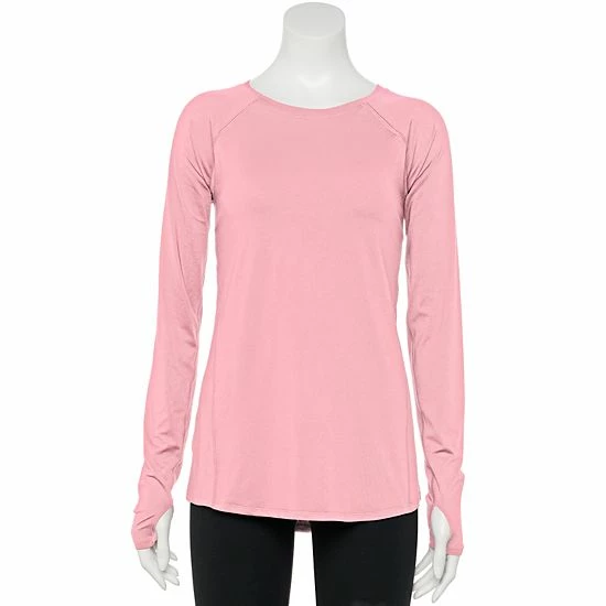 Women's Tek Gear® Core Performance Long-Sleeve Tee Mango Smoothie - Image 13
