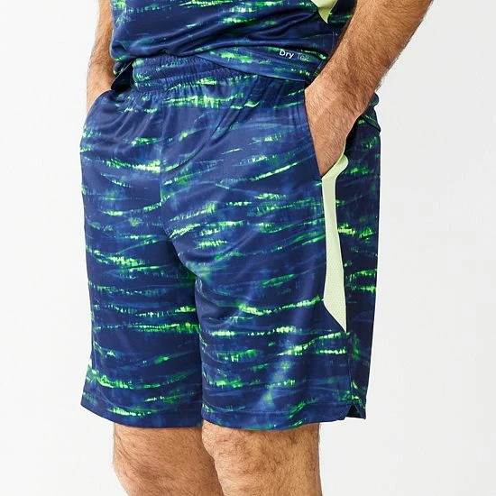 Men's Tek Gear® Printed Dry Tek Short Teal Stripe