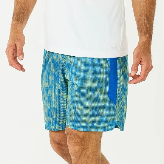 Men's Tek Gear® Printed Dry Tek Short Teal Stripe - Image 6