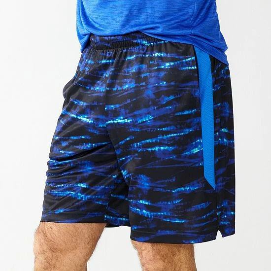 Men's Tek Gear® Printed Dry Tek Short Teal Stripe - Image 10