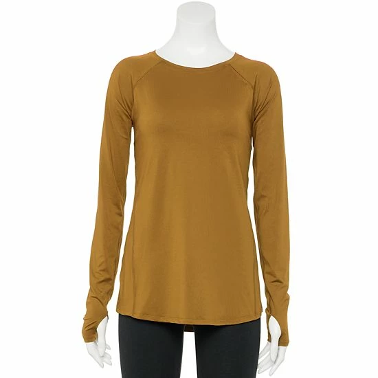 Women's Tek Gear® Core Performance Long-Sleeve Tee Mango Smoothie - Image 15