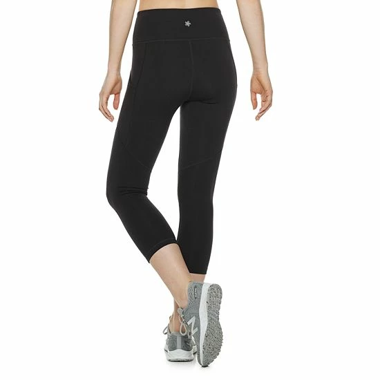 Women's Tek Gear® High-Waisted Shapewear Capri Leggings Moondance - Image 2