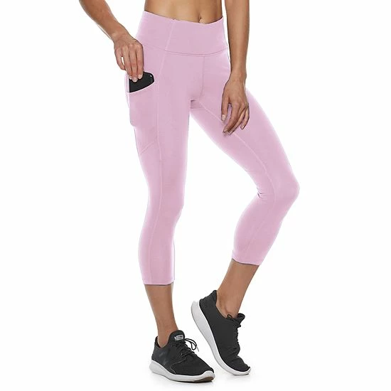 Women's Tek Gear® High-Waisted Shapewear Capri Leggings Moondance - Image 6