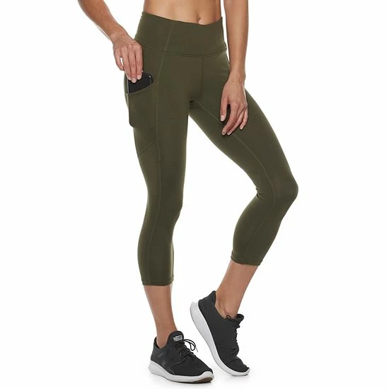 Women's Tek Gear® High-Waisted Shapewear Capri Leggings Moondance - Image 12