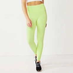 Women's Tek Gear® Seamless 7/8 Ankle Leggings Green Romantica