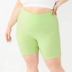 Plus Size Tek Gear® Essential 7-in. Midrise Bike Shorts Blue Festival