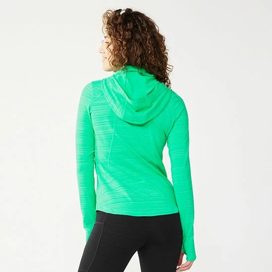 Women's Tek Gear® Tru-Warm Quarter-Zip Hoodie Moondance - Image 2