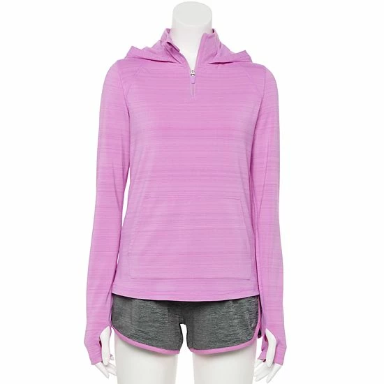 Women's Tek Gear® Tru-Warm Quarter-Zip Hoodie Moondance - Image 8