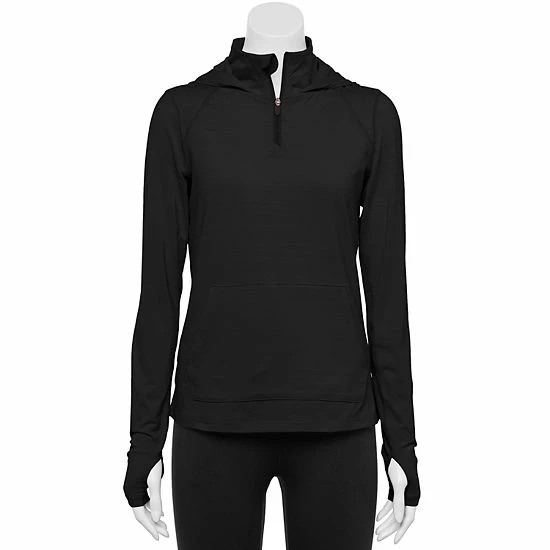 Women's Tek Gear® Tru-Warm Quarter-Zip Hoodie Moondance - Image 12