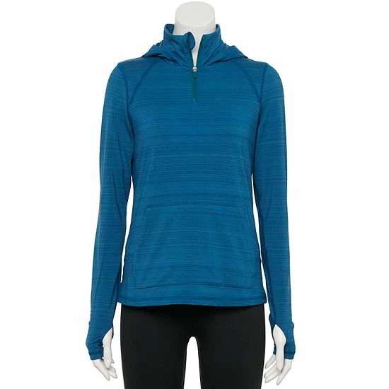 Women's Tek Gear® Tru-Warm Quarter-Zip Hoodie Moondance - Image 13