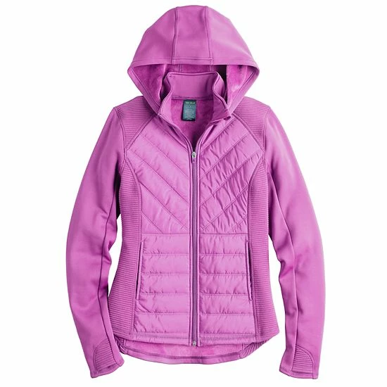 Women's Tek Gear® Hooded Mixed-Media Jacket Wetlands - Image 4