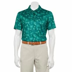 Men's Tek Gear® Regular-Fit Floral Golf Polo Black