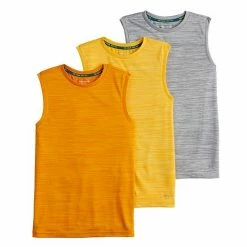 Boys 8-20 Tek Gear® 3-Pack Dry Tek Muscle Tank In Regular & Husky Green Blue Navy