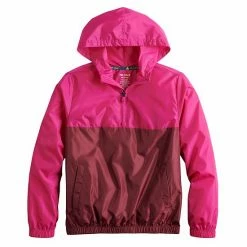 Kids 7-20 Tek Gear® Pullover Windbreaker In Regular & Husky Fantasy Berry