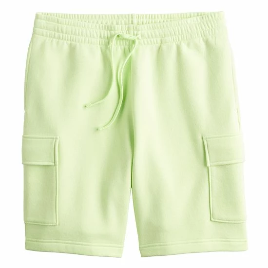 Men's Tek Gear® Ultra Soft Fleece Cargo Shorts Prestigious Green - Image 2