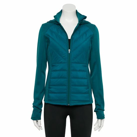 Women's Tek Gear® Hooded Mixed-Media Jacket Wetlands - Image 13