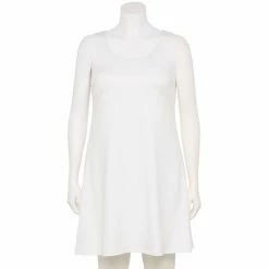 Plus Size Tek Gear® Racerback Exercise Dress Modern White