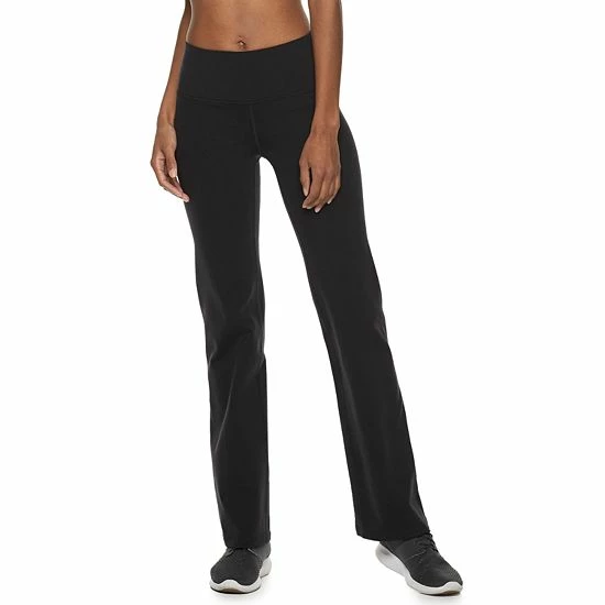 Women's Tek Gear® Shapewear Flared Workout Pants Chilled Wine - Image 5