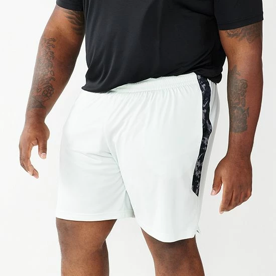 Big & Tall Tek Gear® Printed Dry Tek Shorts Teal Stripe - Image 5