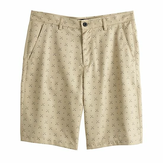 Men's Tek Gear® Patterned Flat-Front Golf Shorts Blue Crayon - Image 2