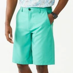 Men's Tek Gear® Solid Flat-Front Performance Golf Shorts Blue