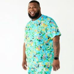 Big & Tall Tek Gear® Printed Tee White Neon Pride