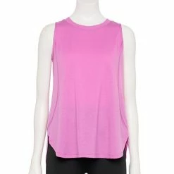 Women's Tek Gear® Easy High-Low Tank Peach Camo