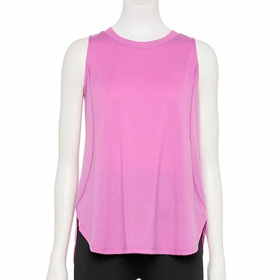 Women's Tek Gear® Easy High-Low Tank Peach Camo