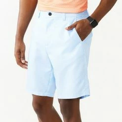 Men's Tek Gear® Geometric Flat-Front Performance Golf Shorts Blue
