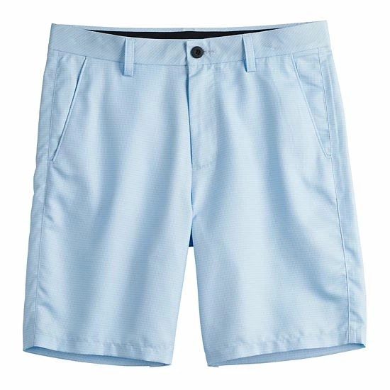 Men's Tek Gear® Geometric Flat-Front Performance Golf Shorts Blue - Image 2